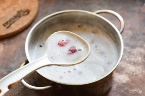 Суп-пюре со злаками и малиной Суп-пюре со злаками и малиной