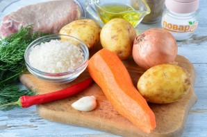 Суп с красным острым перцем