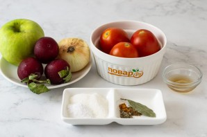 Томатно-сливовый соус на зиму