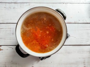 Томатный суп с курицей и рисом Томатный суп с курицей и рисом