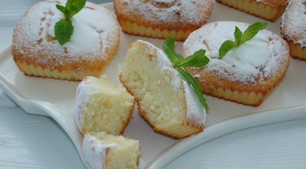 Творожные кексы с манкой, пошаговый рецепт с фото