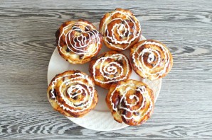 Творожные розы с клюквой