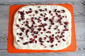 Творожные розы с клюквой