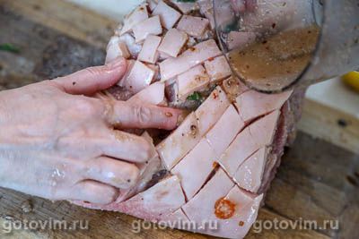 Запеченная свинина по-пуэрторикански (pernil style roast pork) Запеченная свинина по-пуэрторикански (pernil style roast pork)