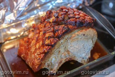 Запеченная свинина по-пуэрторикански (pernil style roast pork) Запеченная свинина по-пуэрторикански (pernil style roast pork)
