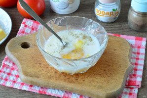 Запеканка из макарон с помидорами и сыром