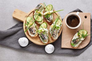 Бутерброды с сардиной