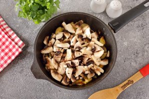 Грибной суп с баклажанами на молоке