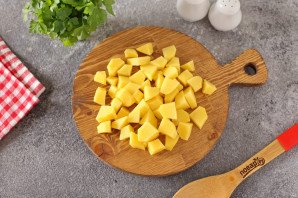 Грибной суп с баклажанами на молоке