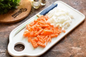 Куриная печень с брокколи