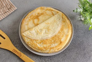 Несладкий блинный торт