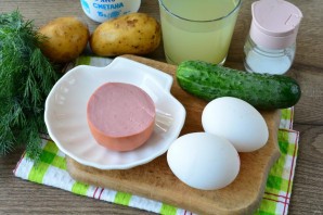 Окрошка на огуречном рассоле