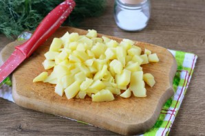 Окрошка на огуречном рассоле