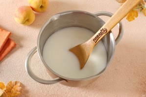 Рисовая каша с персиками