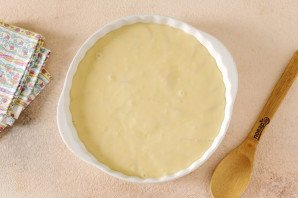 Заливной пирог с нектаринами