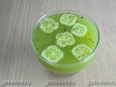Желе из огурца к молодому картофелю Желе из огурца к молодому картофелю