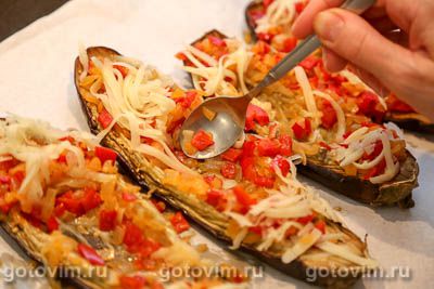Баклажаны с яйцом и сыром в духовке Баклажаны с яйцом и сыром в духовке