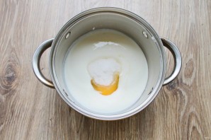 Блинчики с яблоком и брусникой