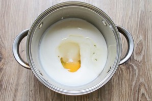 Блинчики с яблоком и брусникой