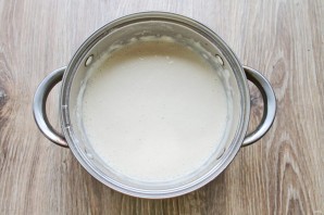 Блинчики с яблоком и брусникой