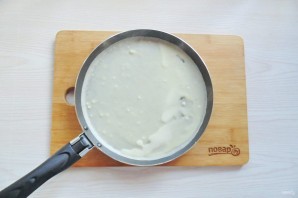 Блины с творогом и персиками