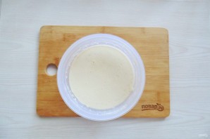 Блины с творогом и персиками