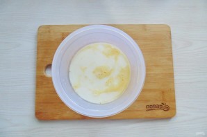 Блины с творогом и персиками