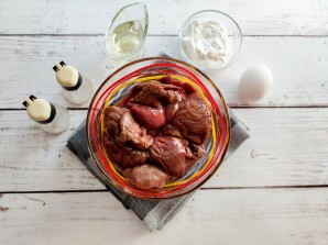 Диетические оладьи из куриной печени