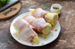 Фаршированный перец в беконе Фаршированный перец в беконе