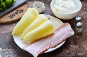 Фаршированный перец в беконе Фаршированный перец в беконе