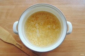 Гороховый суп с яблоками