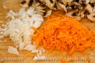 Гречка с фаршем и грибами на сковороде Гречка с фаршем и грибами на сковороде