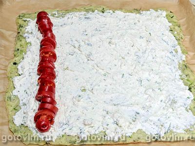 Кабачковый рулет в духовке