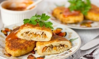 Картофельные зразы с фаршем Картофельные зразы с фаршем