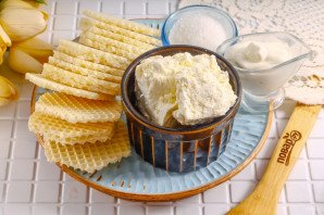 Конфеты из творога и вафель