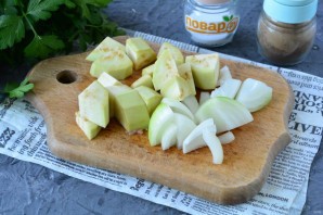 Котлеты из индейки с баклажанами