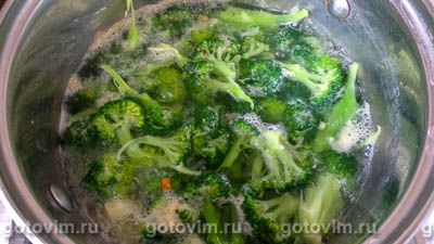 Крем-суп из брокколи с плавленым сырком