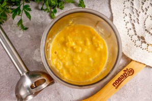 Крем-суп из сельдерея с креветками