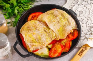 Куриные бедрышки в духовке ПП