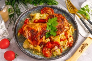 Куриные бедрышки в духовке ПП