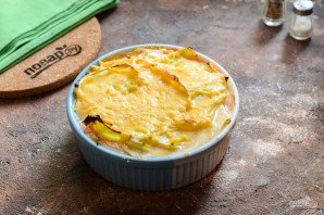 Лазанья из кабачков с творогом