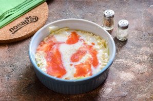 Лазанья из кабачков с творогом