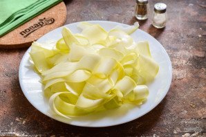 Лазанья из кабачков с творогом