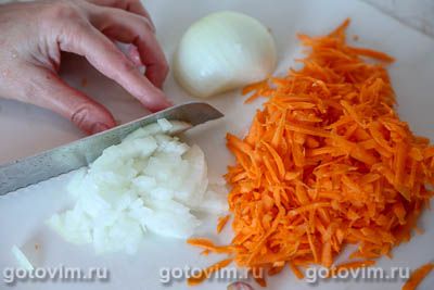 Макароны с мясом на сковороде (без варки)