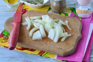 Маринованные вешенки с луком