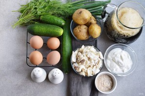 Окрошка рыбная