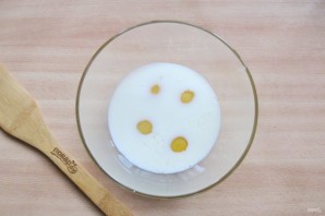 Омлет с брокколи и грибами