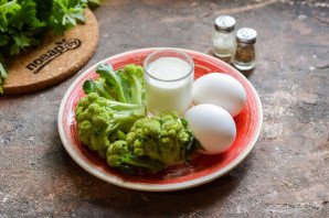 Омлет с брокколи на пару