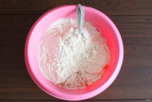 Пирог "Хризантема" с яблоками