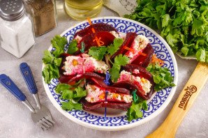 Рулетики из свеклы